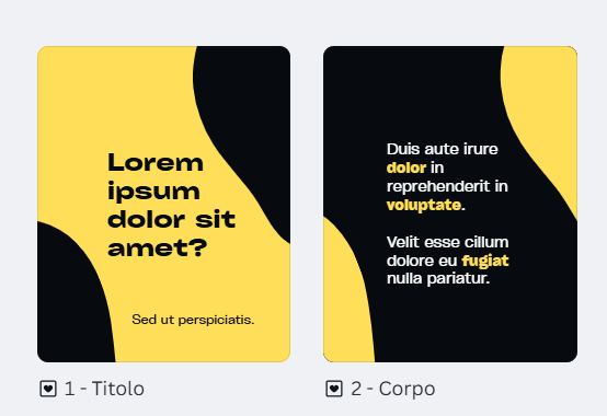 Carosello Bold - template Canva